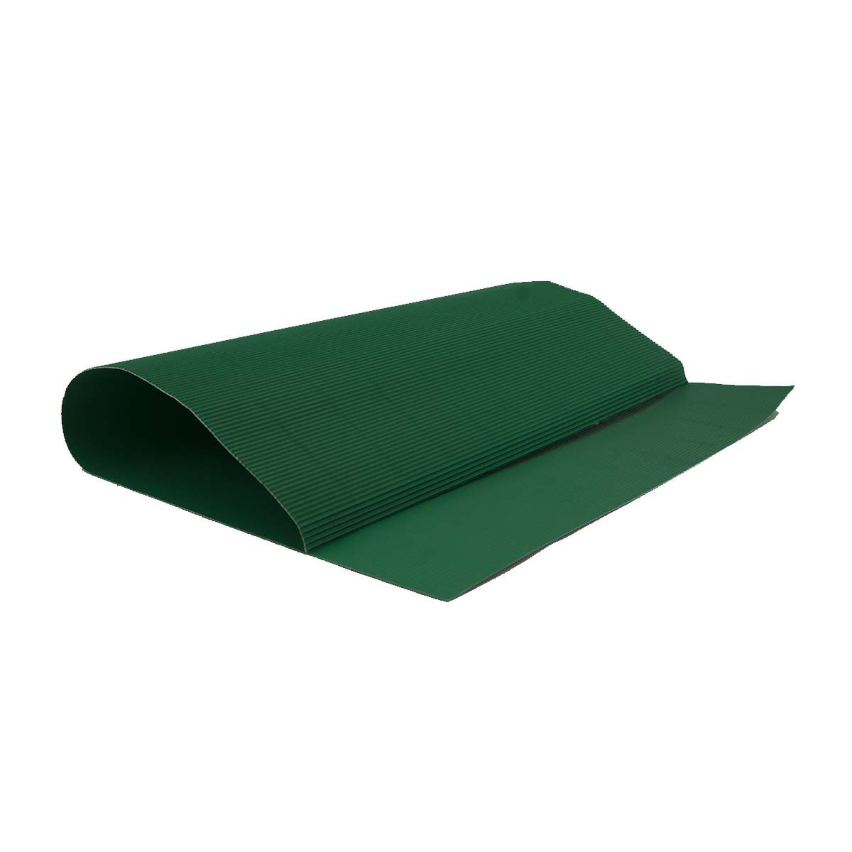 DEKORATIVNI KARTON REBRASTI 50x70cm ZELENI UNL-1116