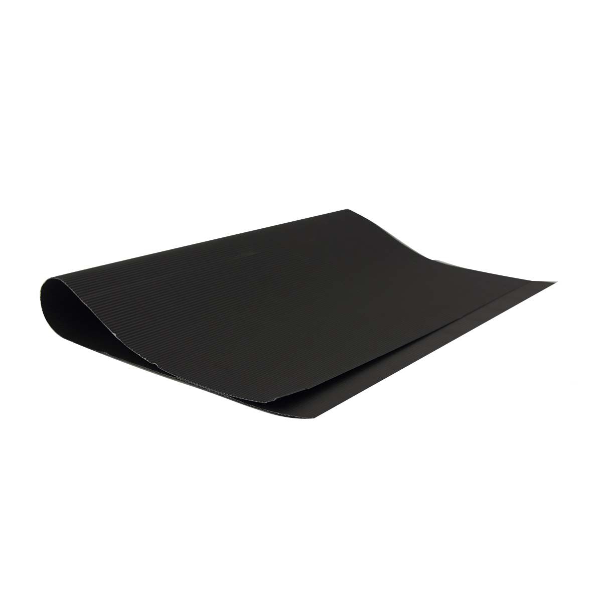 DEKORATIVNI KARTON REBRASTI 50x70cm CRNI UNL-1117