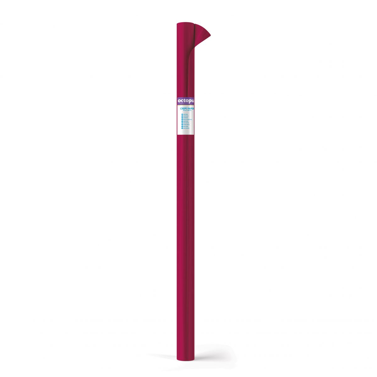 PAPIR KREP 50x200cm BORDO OCTOPUS UNL-1495