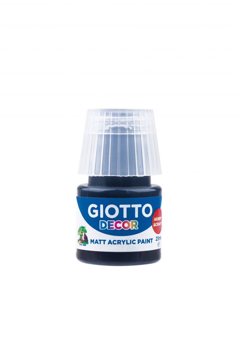 BOJA AKRILNA CRNA BLACK 25ML GIOTTO DECOR 538124