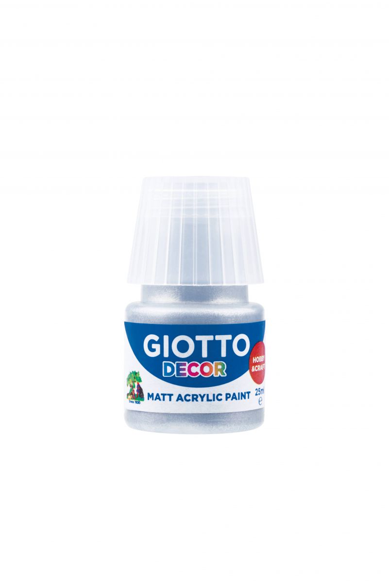 BOJA AKRILNA SREBRNA 25ML GIOTTO DECOR 538150