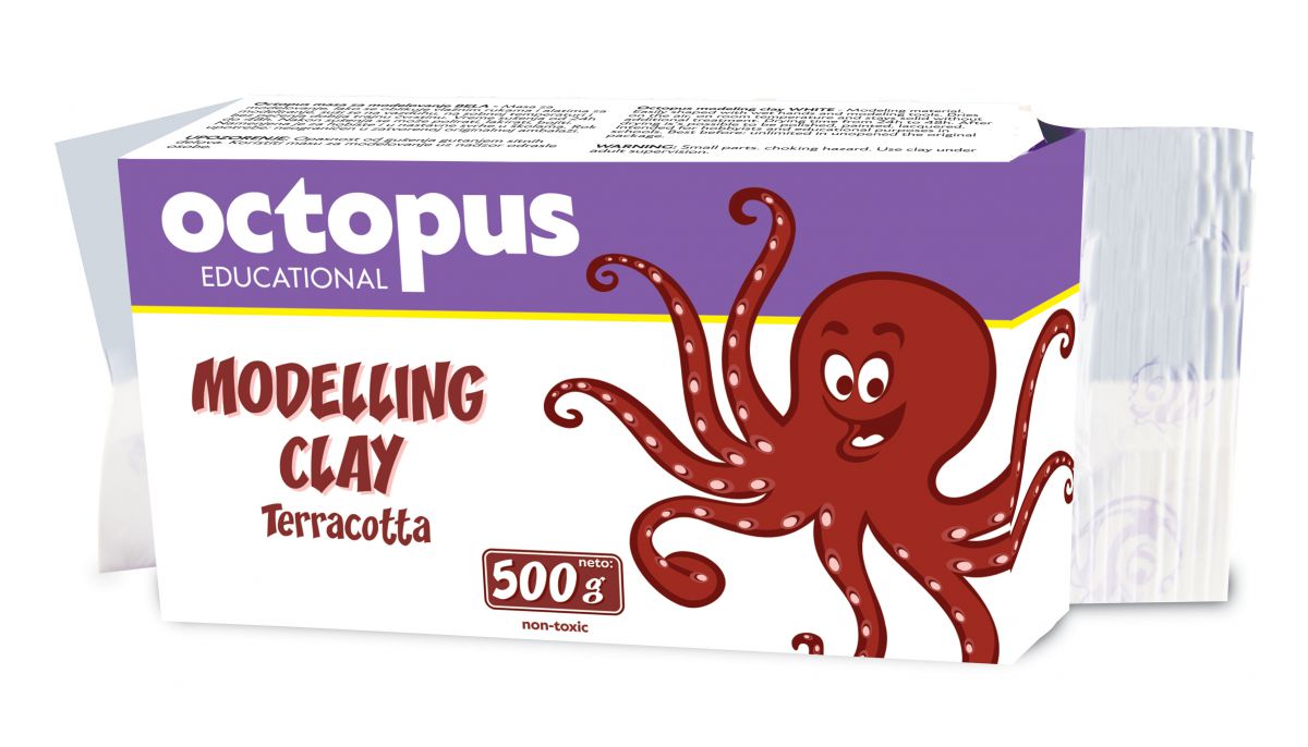 MASA ZA MODELOVANJE TERAKOTA 500g OCTOPUS UNL-1982