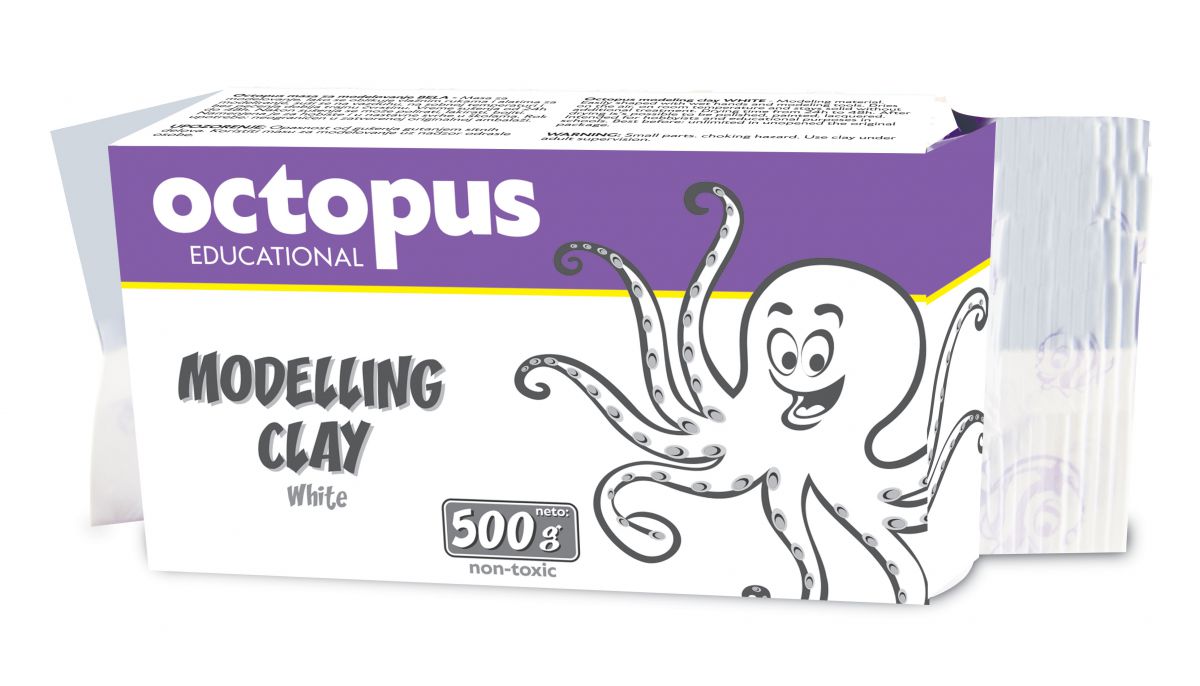 MASA ZA MODELOVANJE BELA 500g OCTOPUS UNL-1983