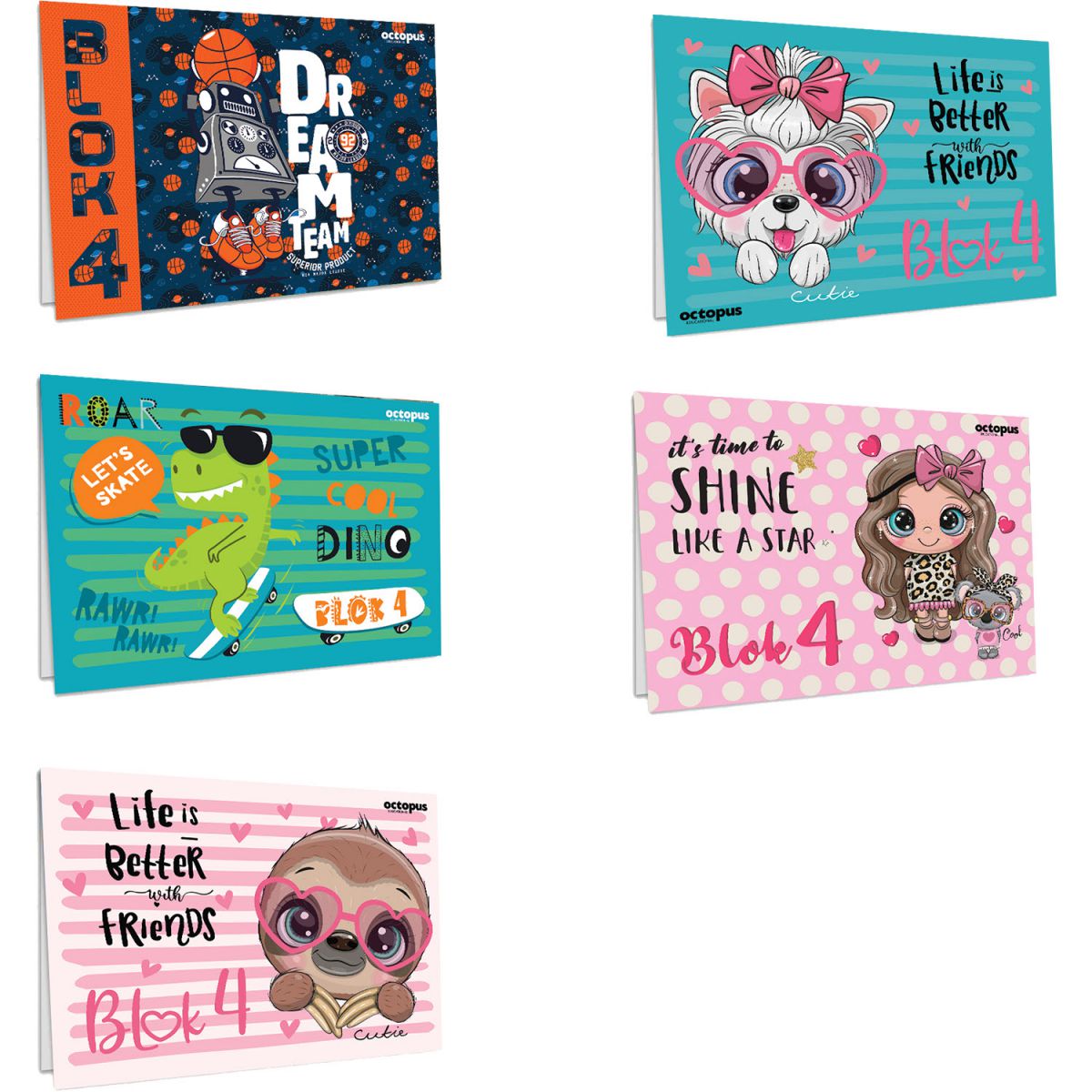 BLOK ZA CRTANJE BR.4 OCTOPUS UNL-0064