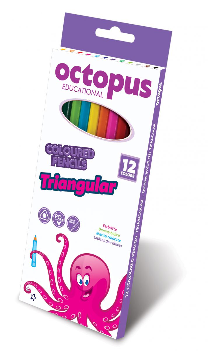 DRVENE BOJE 12/1 OCTOPUS TRIANGULAR UNL-0100