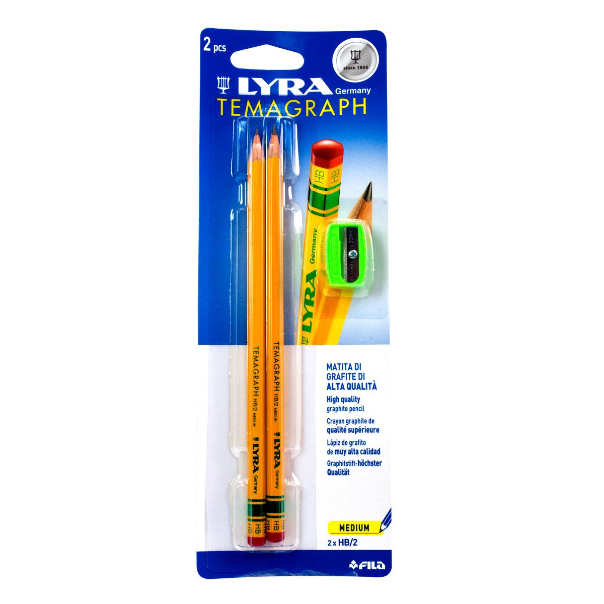 OLOVKA GRAFITNA 2/1POKLON ZAREZAČ LYRA BLISTER 0012706