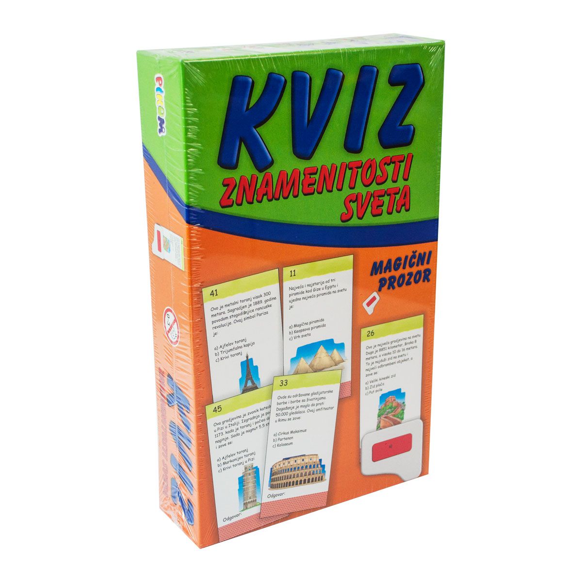 KVIZ ZNAMENITOSTI SVETA DRUŠTVENA IGRA NOVA PIKOM