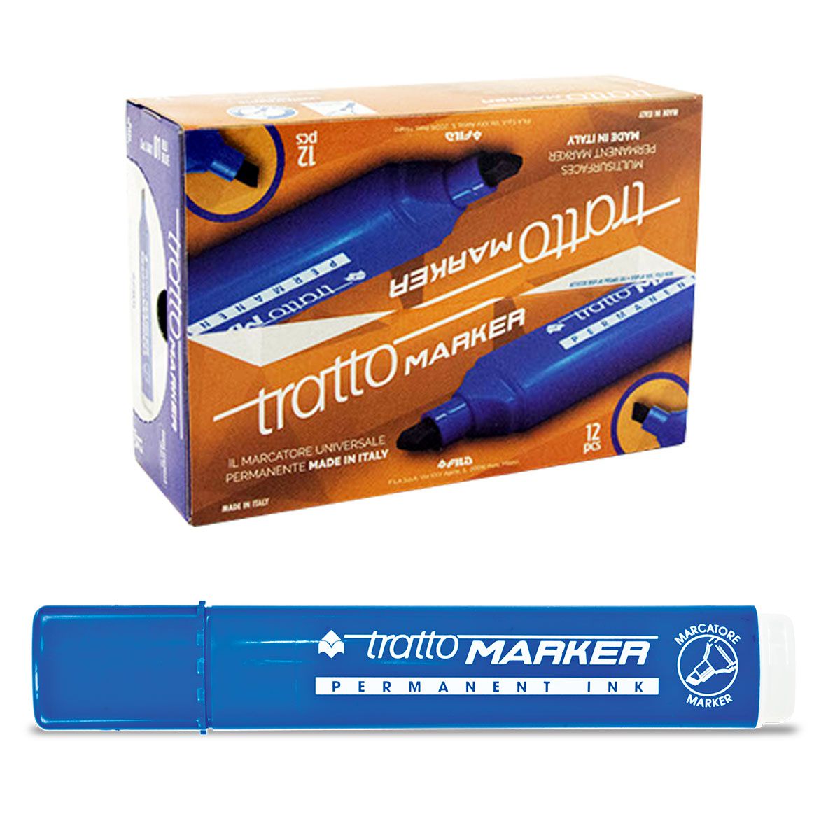 MARKER PLAVI TRATTO SEČENI VRH 840101