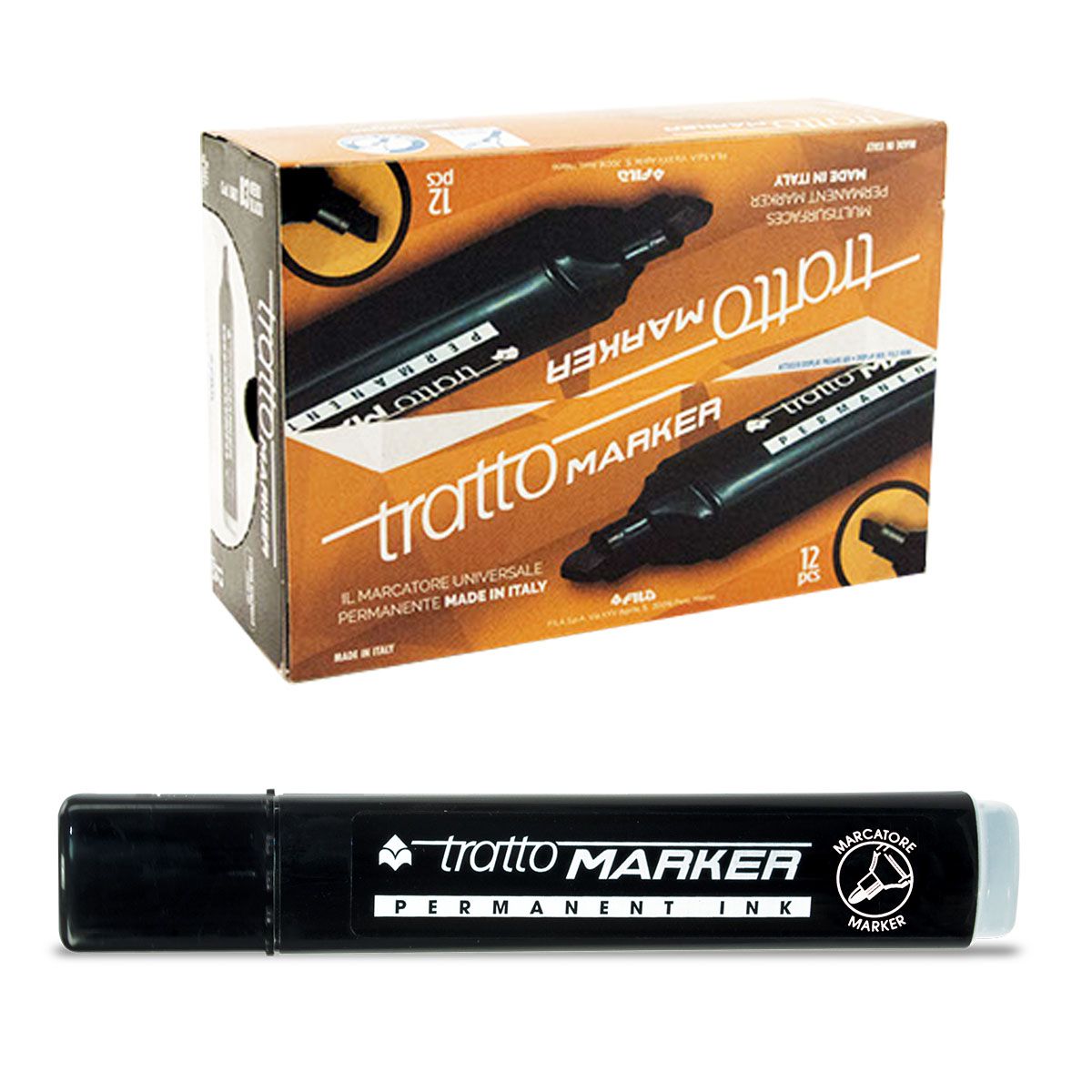 MARKER CRNI TRATTO SEČENI VRH 840103