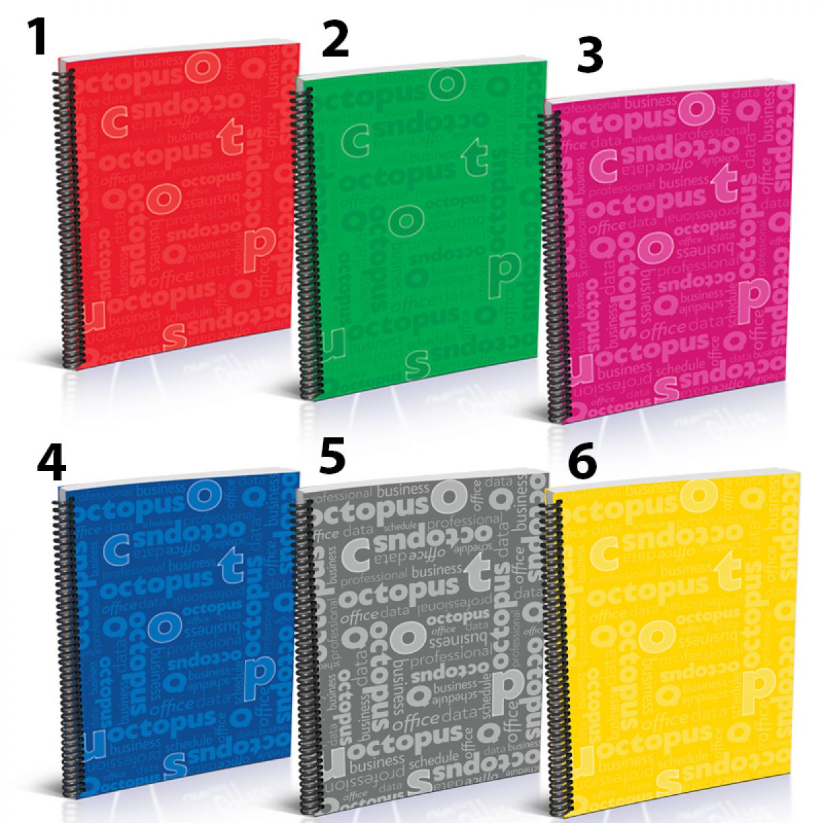 SVESKA A5 TVRDI POVEZ SPIRALA DIKTO 80LISTA OCTOPUS UNL-0570