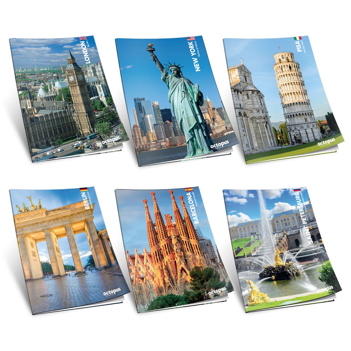 SVESKA A5 ČISTA 52L GRADOVI 80g OCTOPUS UNL-0728