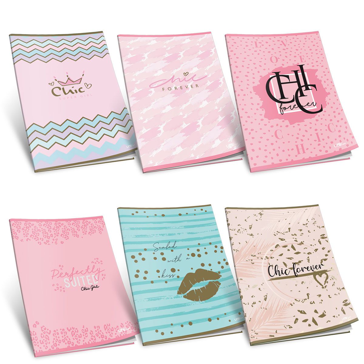 SVESKA A5 ČISTA 52L ŠIK 80g UNI LINE UNL-0752