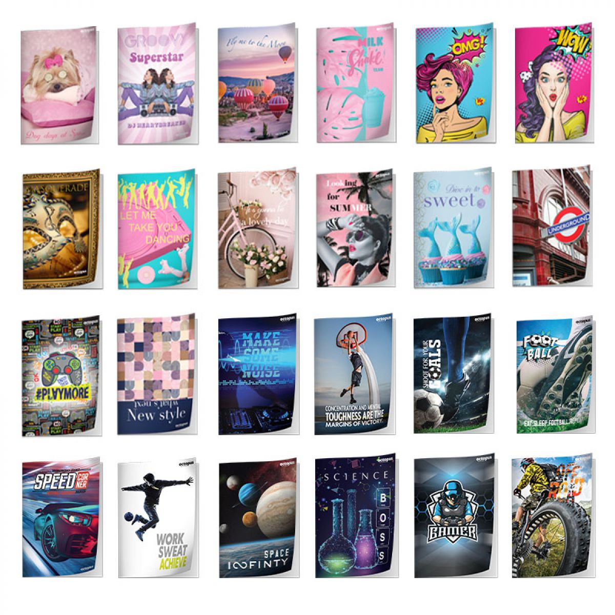 SVESKA A5 ČISTA 50L KLASIKA 70g OCTOPUS UNL-0814