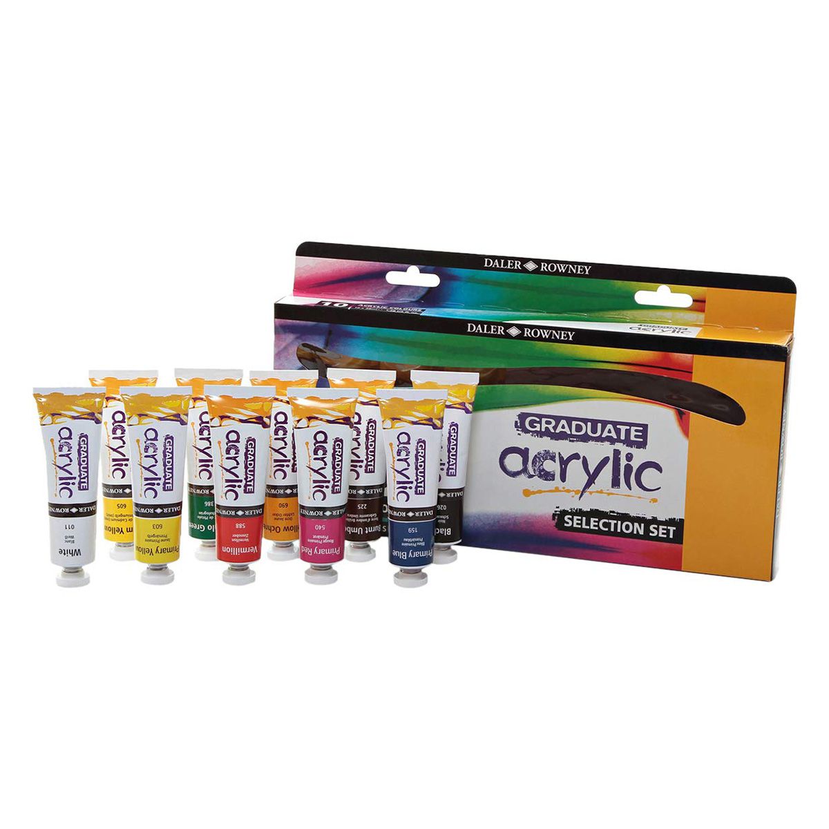 BOJA AKRILNA 10/1 SET 10x38ml 123900010 GRADUATE