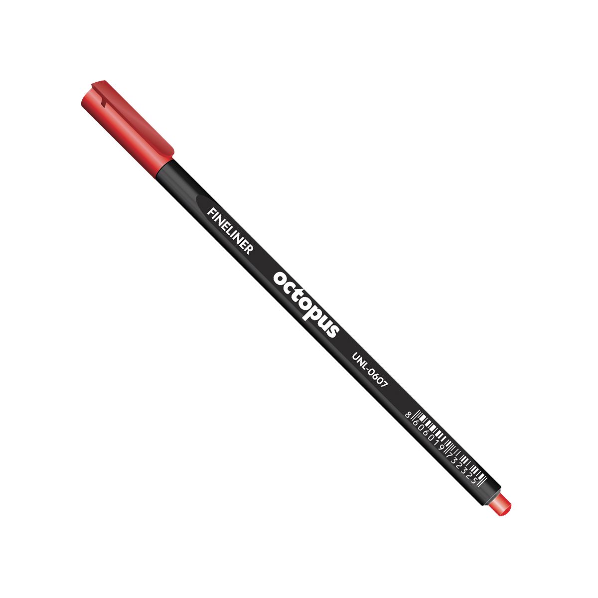 LINER 0.4mm CRVENI FINELINER OCTOPUS UNL-0607