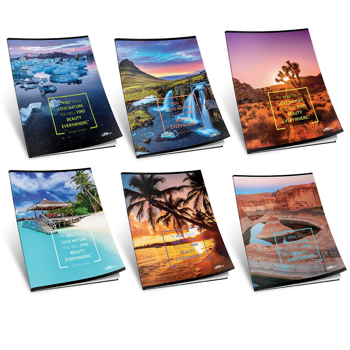 SVESKA A5 DIKTO 52L NATURE 80g UNI LINE UNL-1297