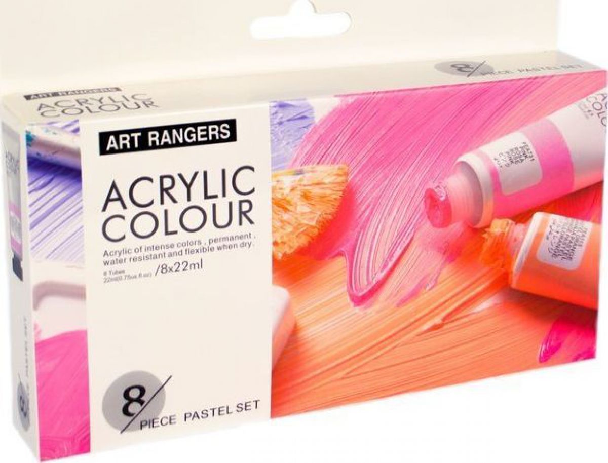 BOJA AKRILNA 8/1 SET PASTEL 8x22ml FEA0822-P ART RANGER