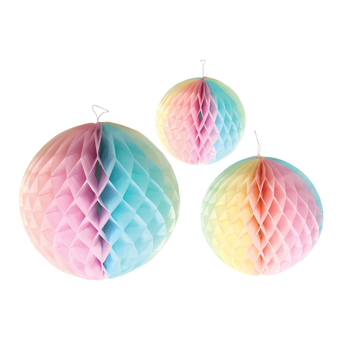 PARTY HONEYCOMB BALL 3/1 PASTEL UNL-1382