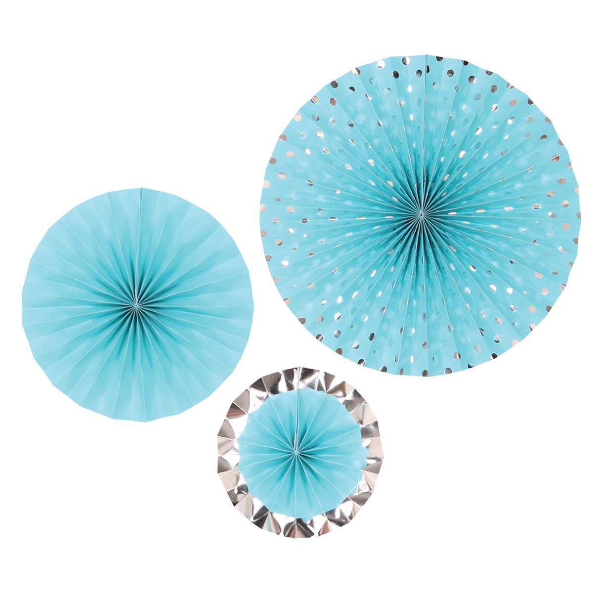 PARTY PAPER FAN 3/1 PLAVI UNL-1384