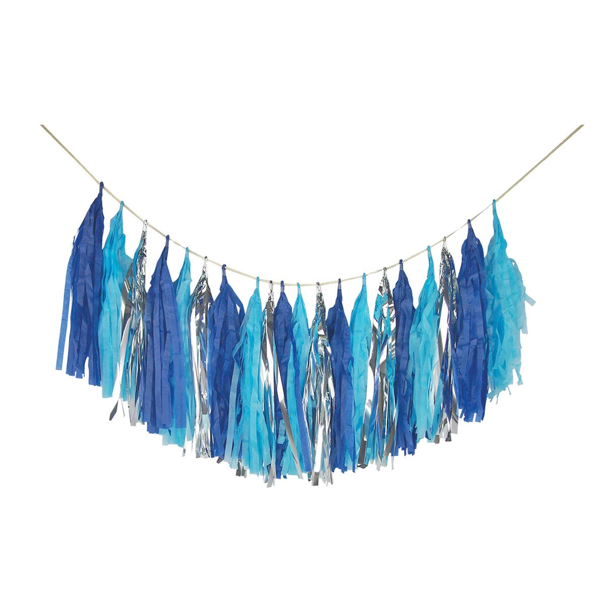 PARTY PAPER TASSEL 1/1 PLAVI UNL-1393