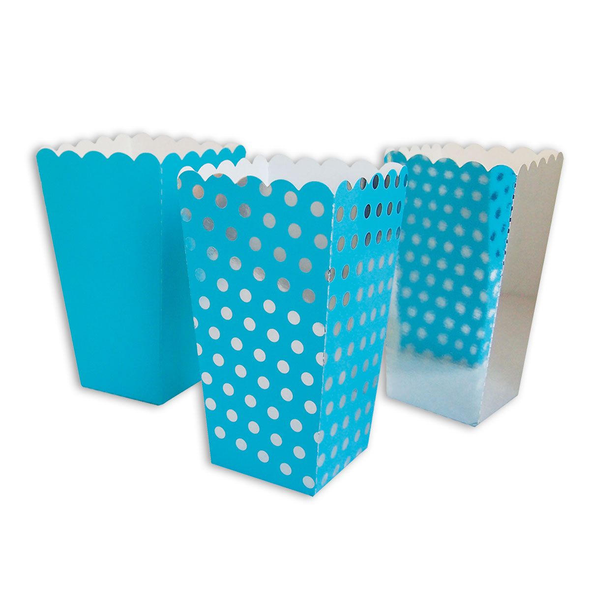 PARTY POP CORN BOX 6/1 PLAVI UNL-1408