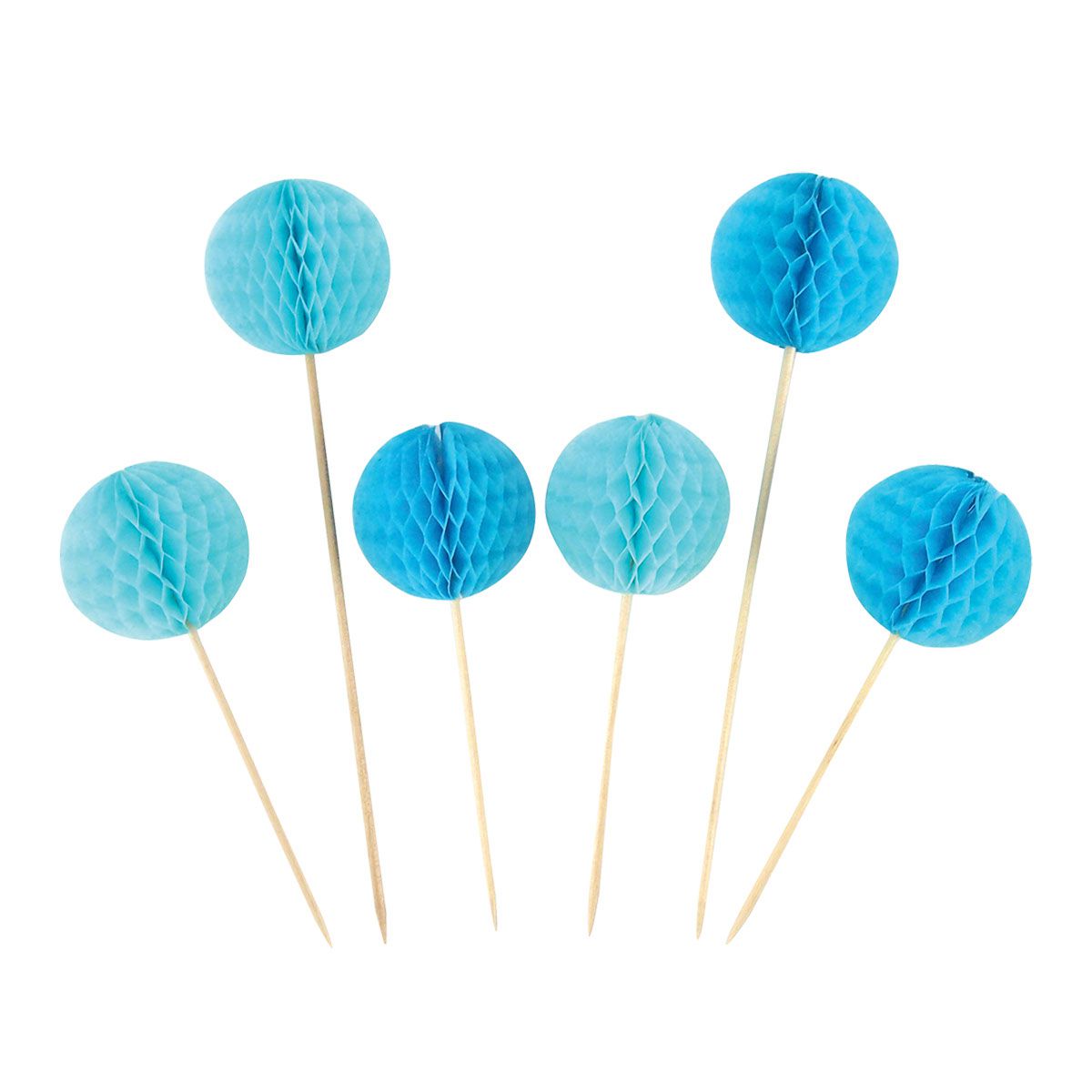 PARTY HONEYCOMB BALL PICK 6/1 PLAVI UNL-1422