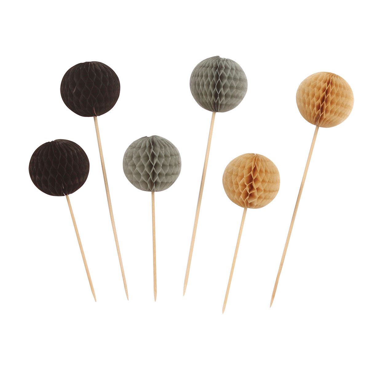 PARTY HONEYCOMB BALL PICK 6/1 ZLATNO-CRNI UNL-1423