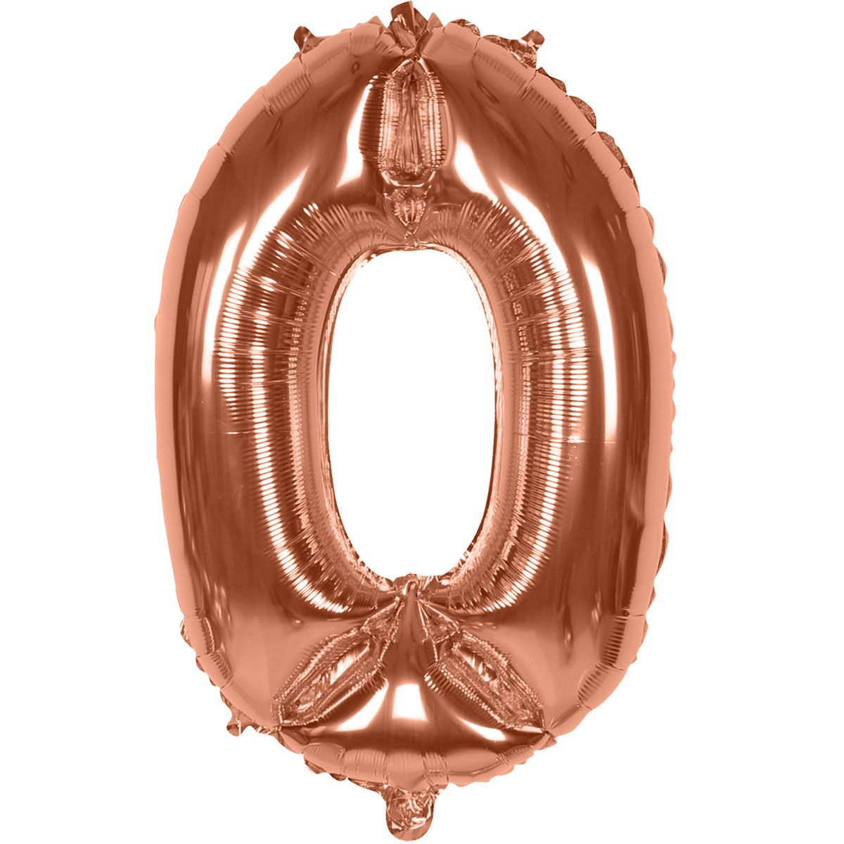 BALON BROJ 0 60cm ROZA-ZLATNA UNL-1434