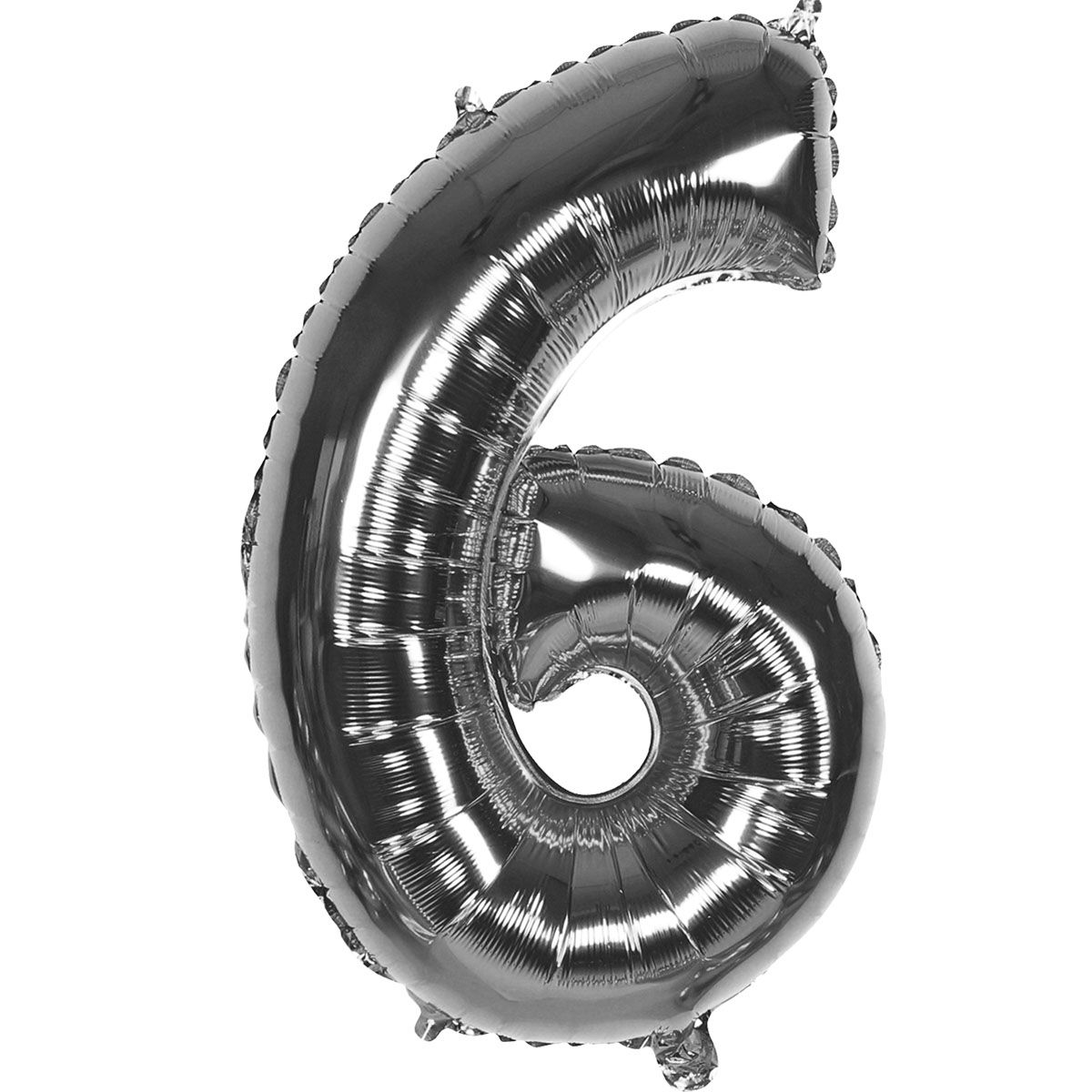 BALON BROJ 6 60cm SREBRNI UNL-1451