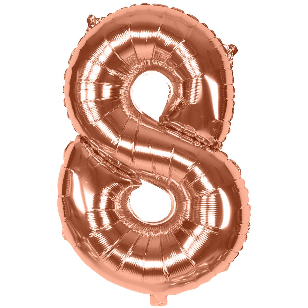 BALON BROJ 8 60cm ROZA-ZLATNI UNL-1458
