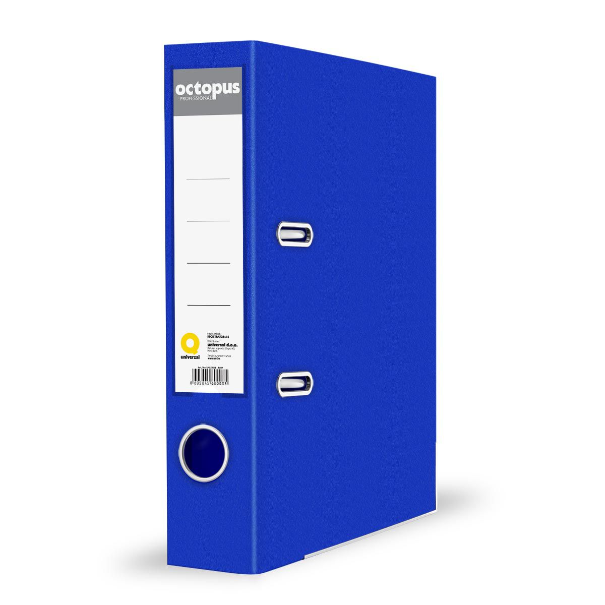REGISTRATOR A4 SAMOSTOJECI 80mm PLAVI OCTOPUS UNL-1584