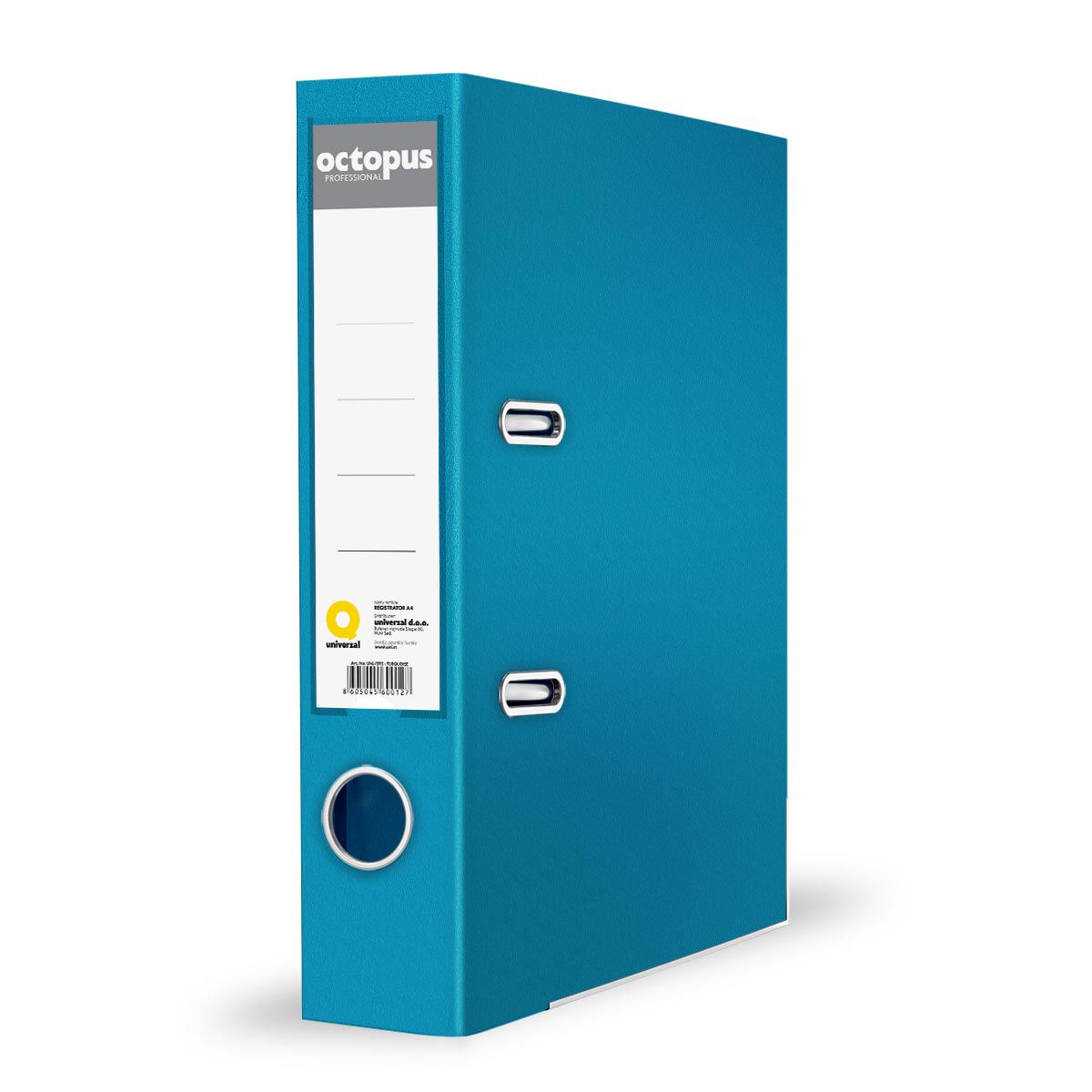 REGISTRATOR A4 SAMOSTOJECI 80mm TIRKIZ OCTOPUS UNL-1593