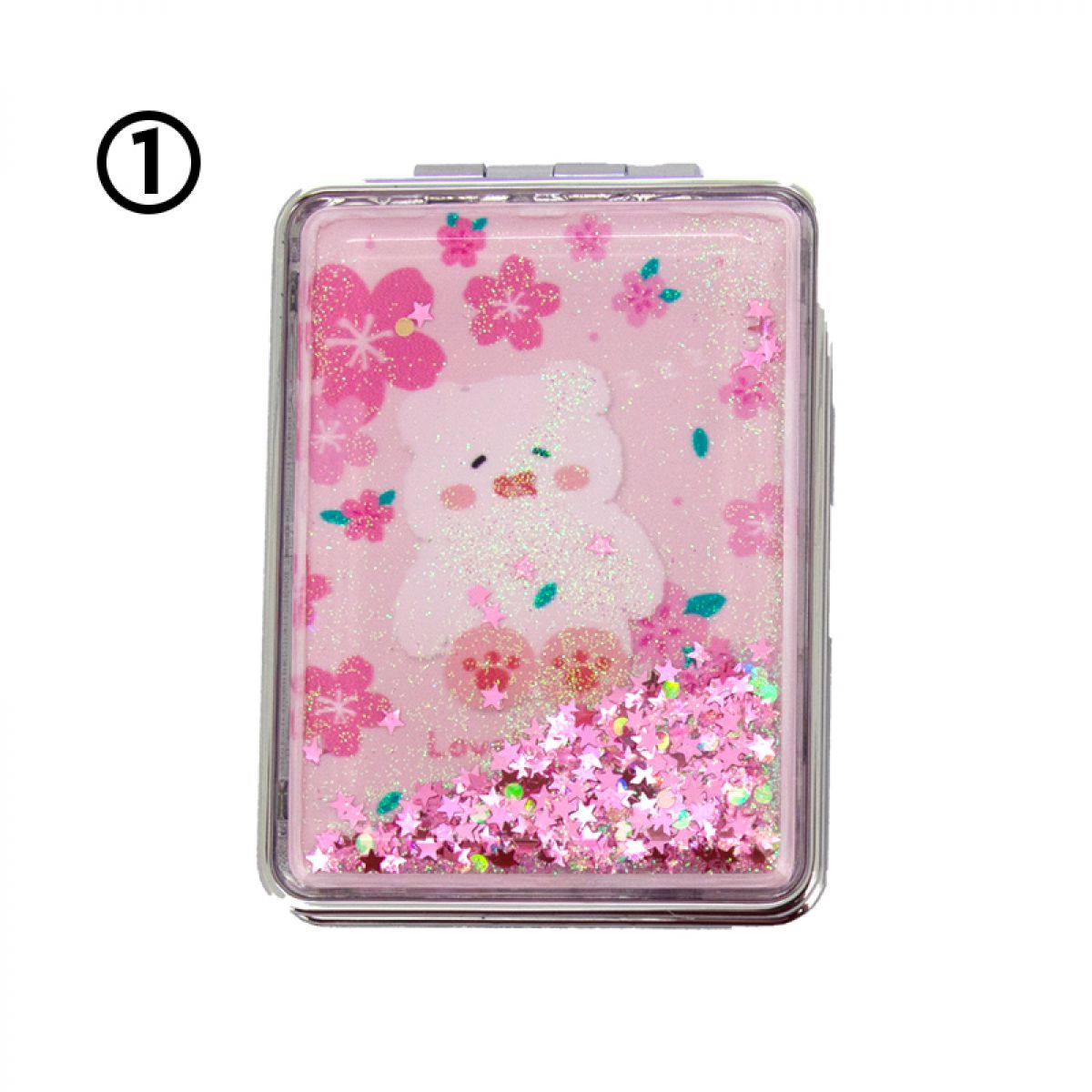 OGLEDALCE KOZMETIČKO FXFS6 PRAVOUGAONO SA ŠLJOKICAMA MEDVEDIĆ