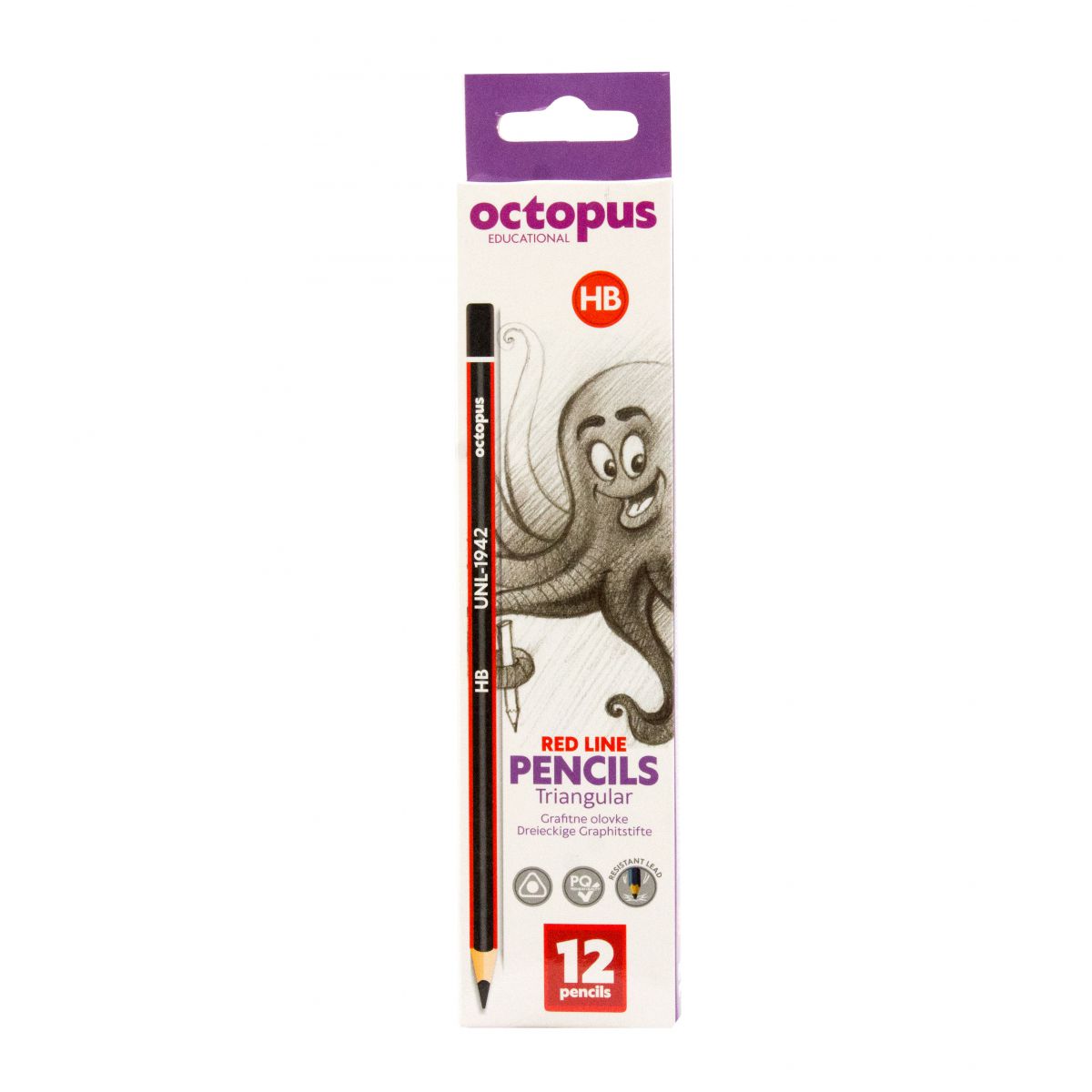 OLOVKA GRAFITNA HB 12/1 OCTOPUS REDLINE UNL-1942