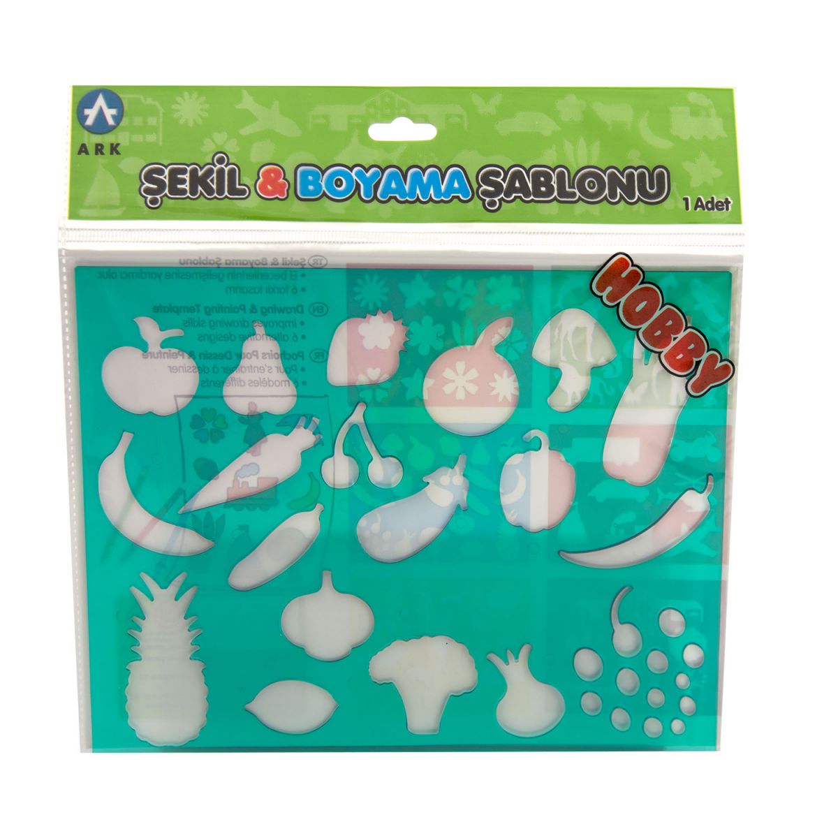 ŠABLON ZA CRTANJE VOĆA I POVRĆA ARK 1422