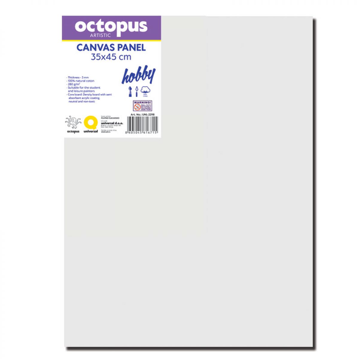 PLATNO SLIKARSKO OCTOPUS 35x45cm HOBBY 280g UNL-2228