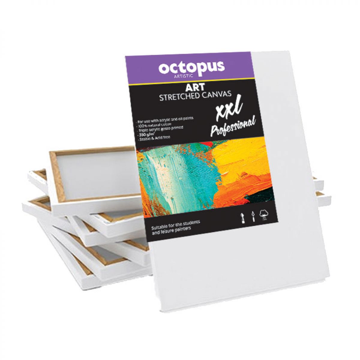 PLATNO SLIKARSKO OCTOPUS 50x50cm XXL PROFESSIONAL 350g UNL-2272