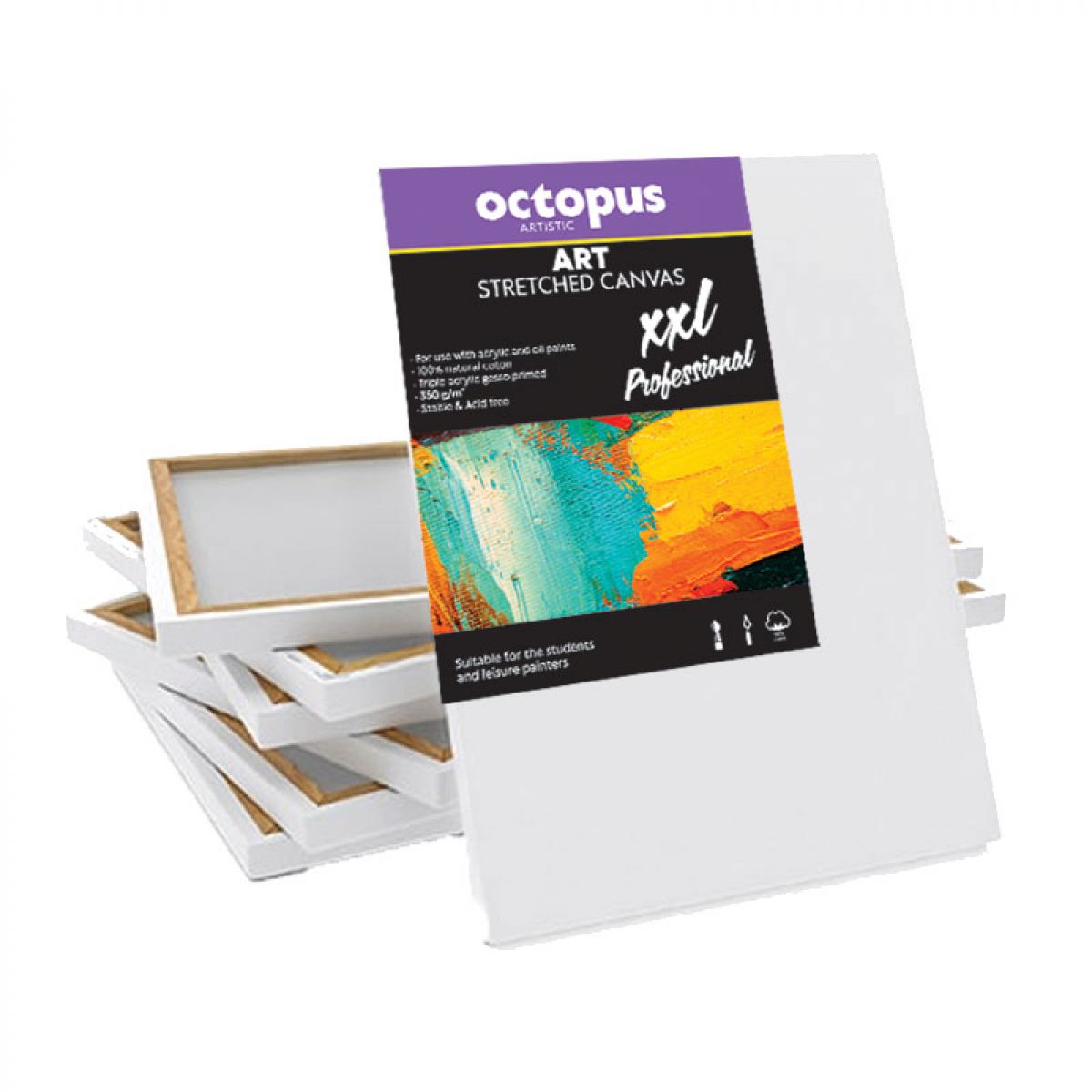 PLATNO SLIKARSKO OCTOPUS 50x60cm XXL PROFESSIONAL 350g UNL-2273