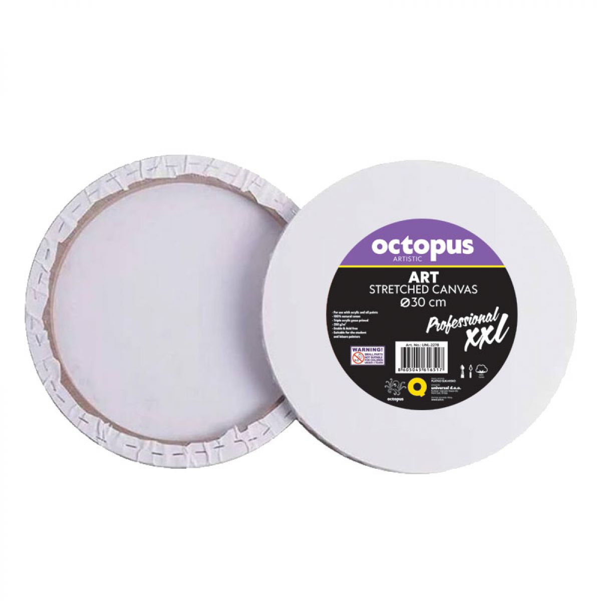 PLATNO SLIKARSKO OCTOPUS OKRUGLO fi30cm XXL PROFESSIONAL 350g UNL-2278