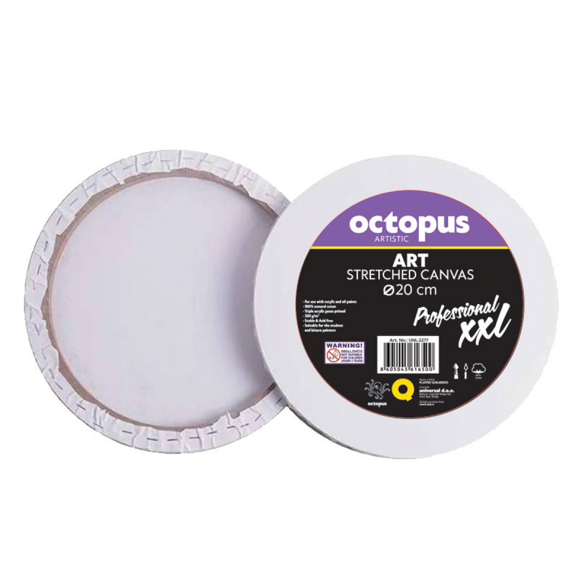 PLATNO SLIKARSKO OCTOPUS OKRUGLO fi20cm XXL PROFESSIONAL 350g UNL-2277