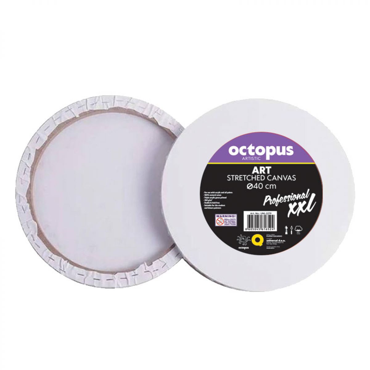PLATNO SLIKARSKO OCTOPUS OKRUGLO fi40cm XXL PROFESSIONAL 350g UNL-2279