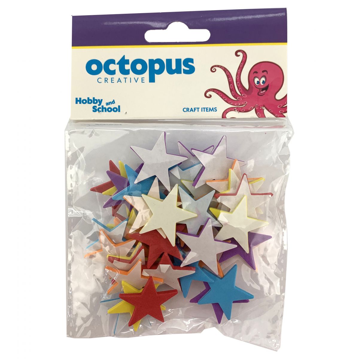 DEKORATIVNE ZVEZDE EVA PENA 40pcs OCTOPUS UNL-2410