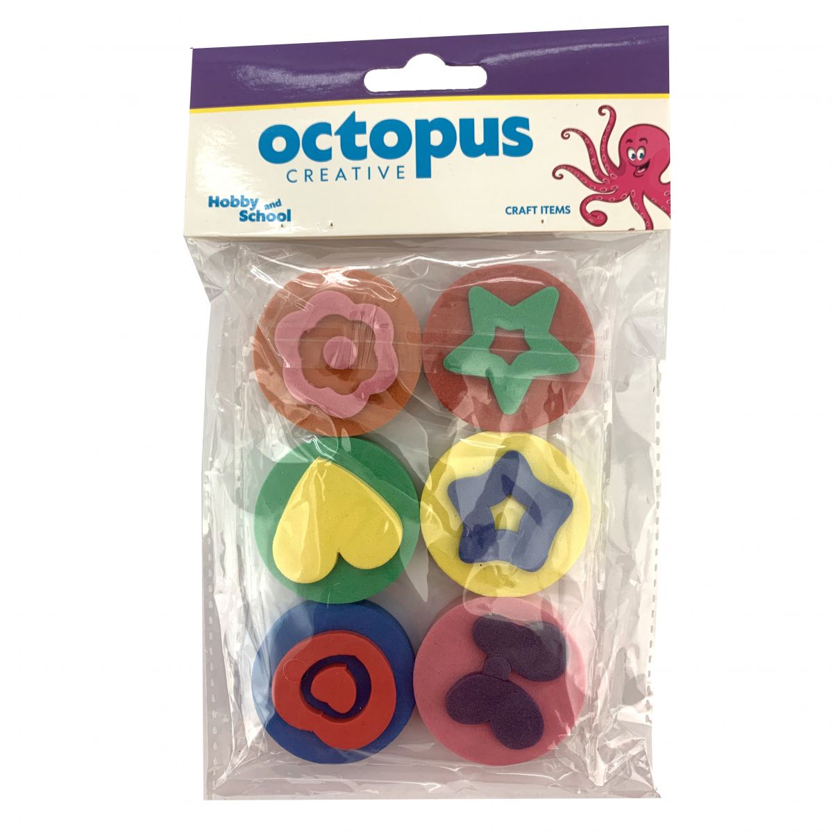 DEKORATIVNI OBLICI EVA PENA 6pcs OCTOPUS UNL-2413