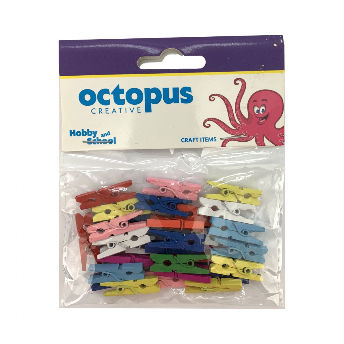 DEKORATIVNE ŠTIPALJKE 30/1 U BOJI 25x4mm UNL-2437 OCTOPUS