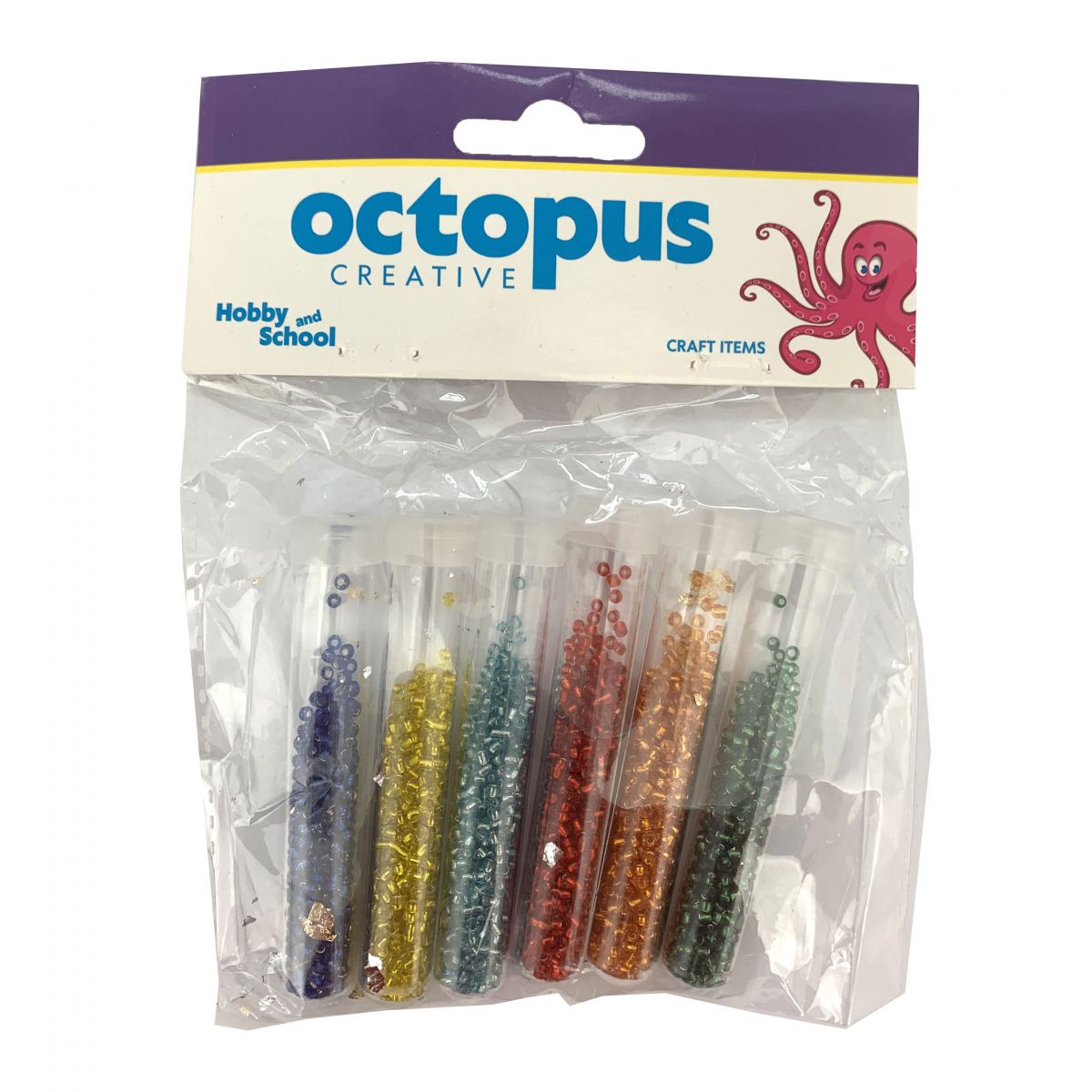 DEKORATIVNE PERLE NEON 6X5g UNL-2440 OCTOPUS