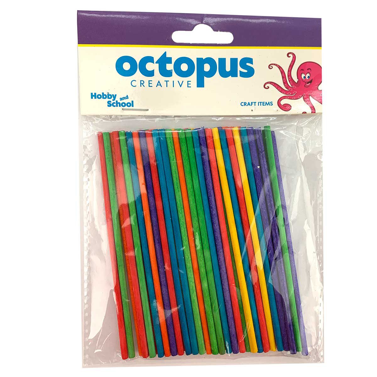 DEKORATIVNI ŠTAPIĆI DRVENI 50/1 110X3mm UNL-2457 OCTOPUS