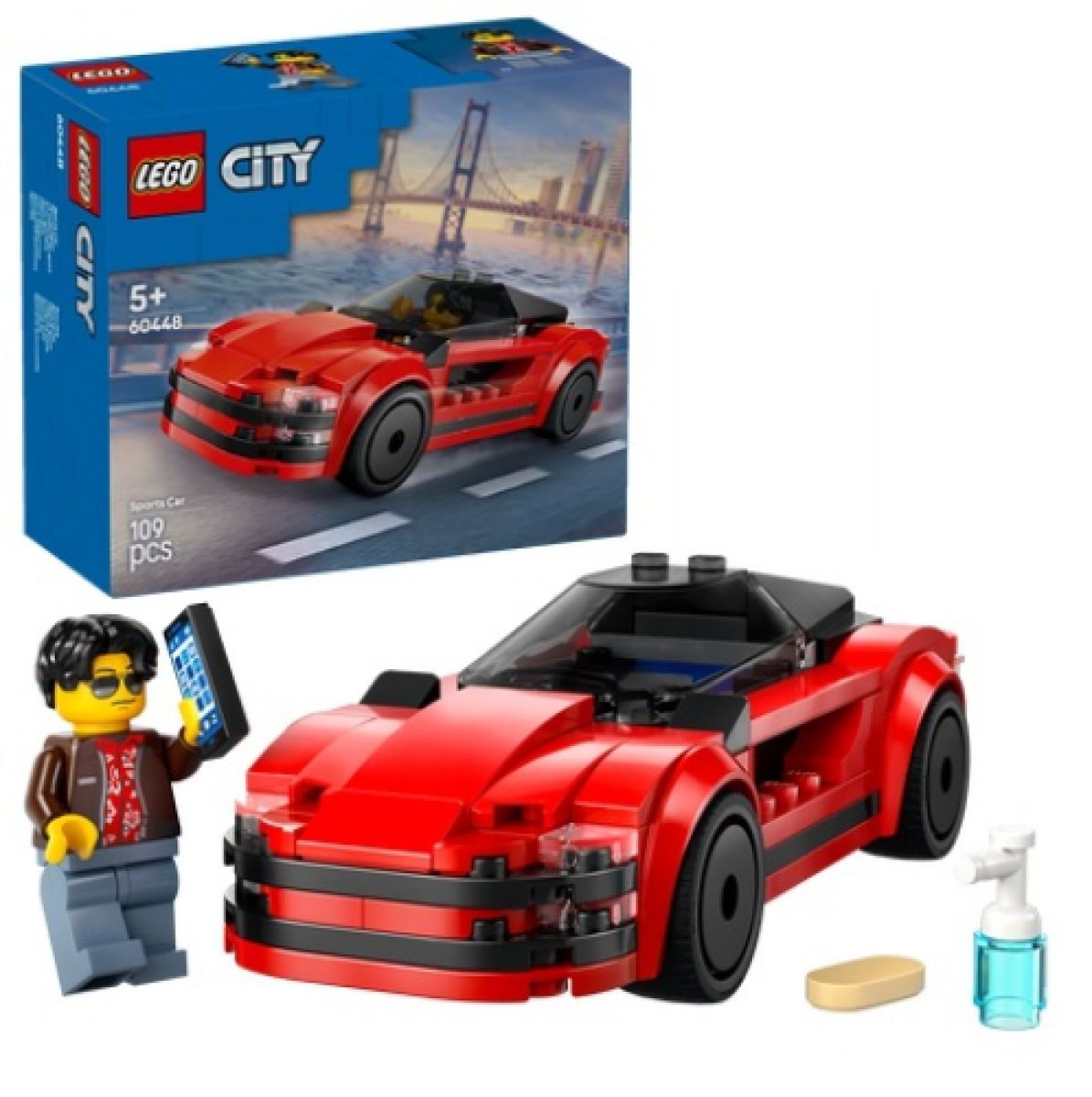 KOCKE LEGO CITY 60448 RED SPORTS CAR