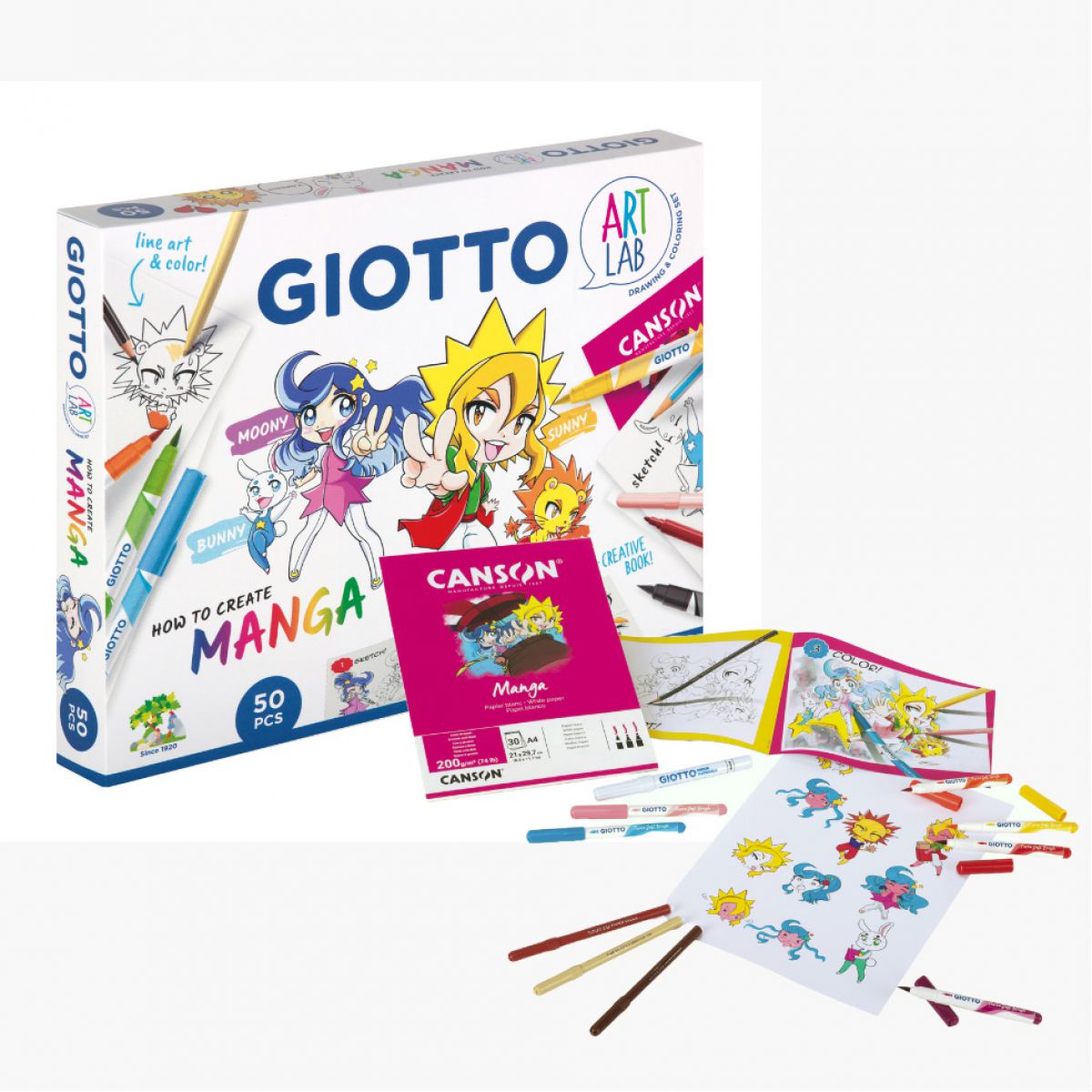 SET ZA BOJENJE GIOTTO ART LAB MANGA 582300