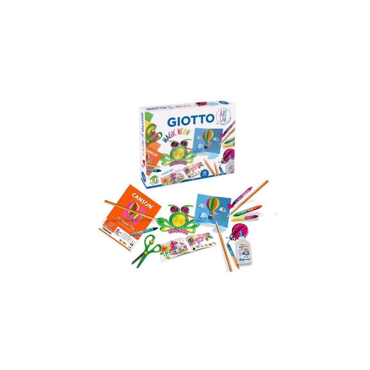 SET ZA BOJENJE GIOTTO ART LAB MAGIC NEON 582200
