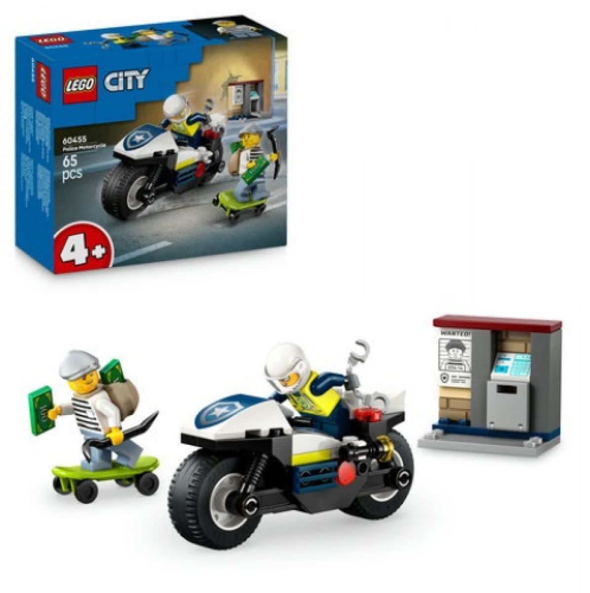 KOCKE LEGO CITY 60455 PURSUIT ON POLICE MOTORBIKE